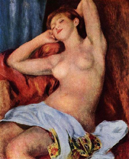 Pierre-Auguste Renoir La baigneuse endormie Norge oil painting art